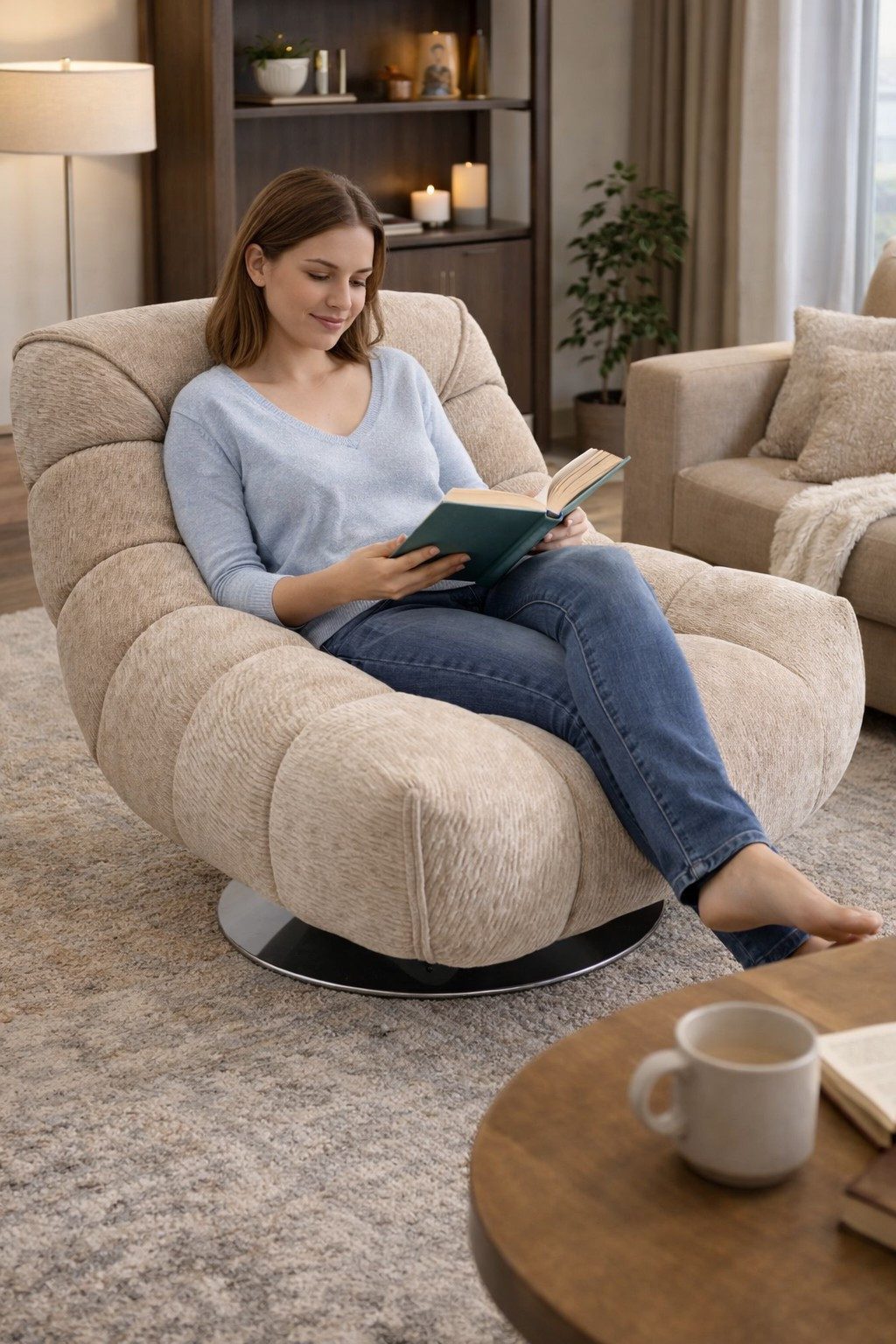 Xlmoebel Loungesessel Luxuriöser Loungesessel im modernen Design für Ihr Wohnzimmer (1-St., Loungesessel), Made in Europa