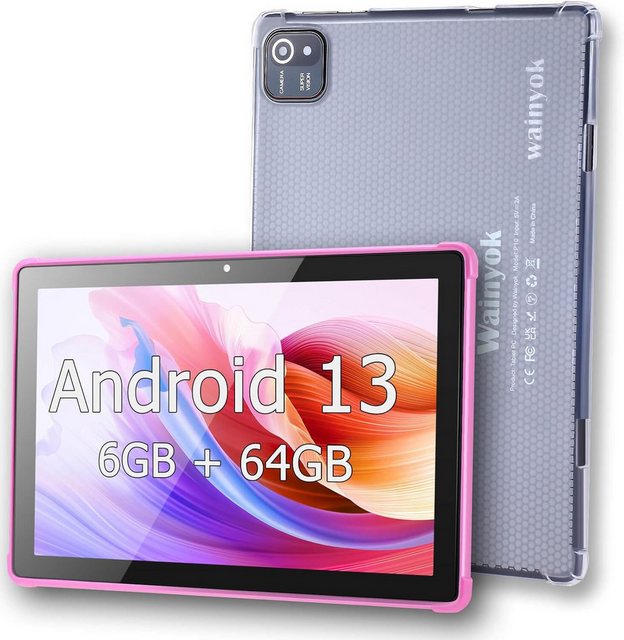 Wainyok P10S Kinder Octa-Core Prozessor 6GB(4+2) Tablet (64 GB, Android 13, 2.4G/5G WiFi, Mit den besten und erstaunlichsten Funktionen, attraktivem Design)