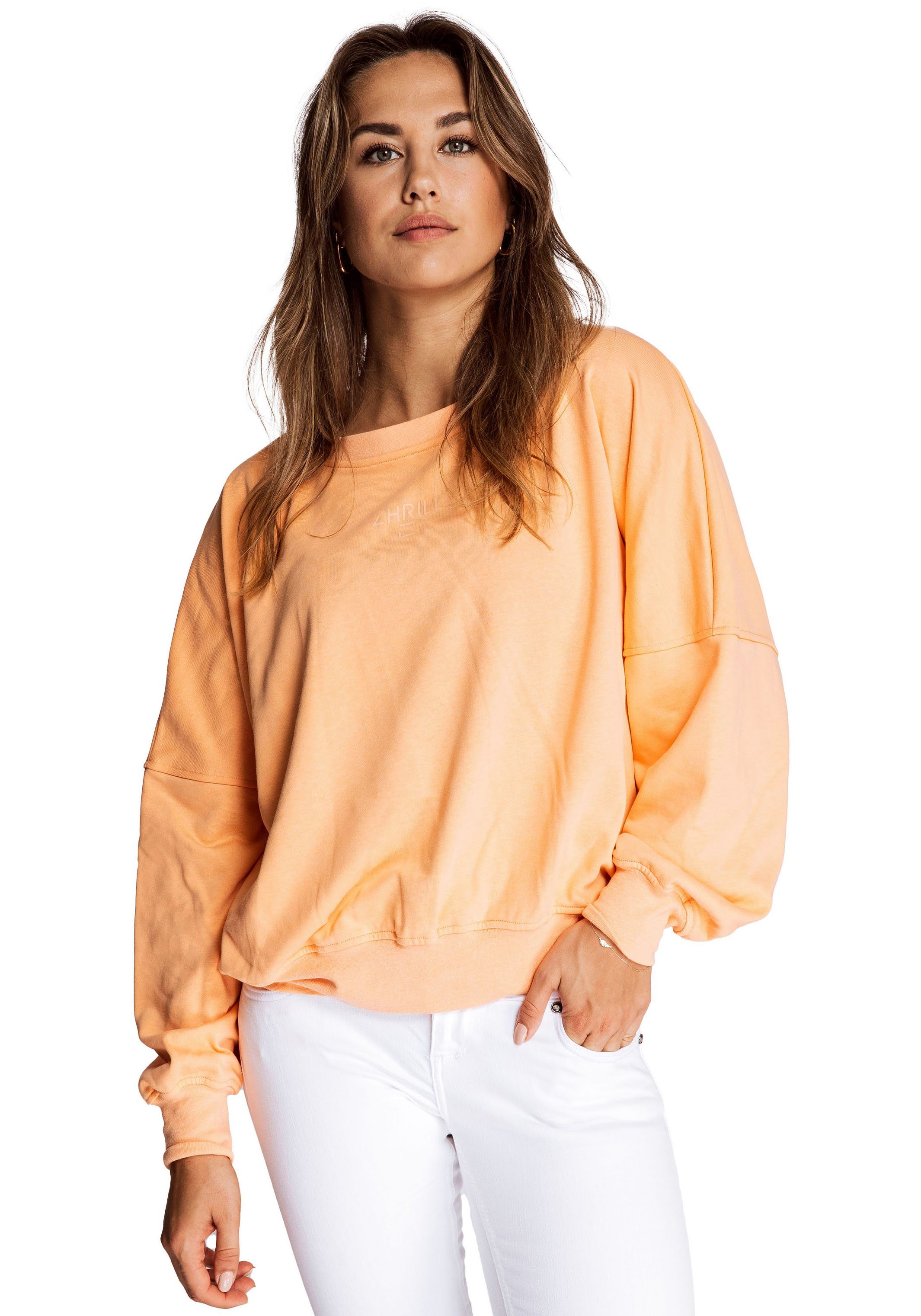 Zhrill Sweatshirt ZHRILL Sweatshirts apricot | Sweatshirts
