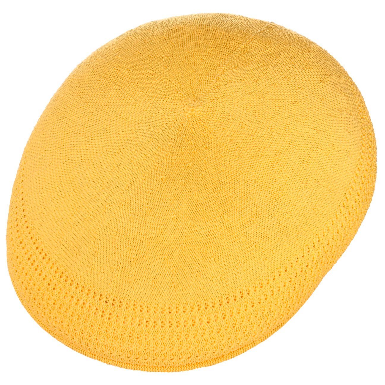 Kangol Flat Schiebermütze Cap Schirm mit (1-St) gelb