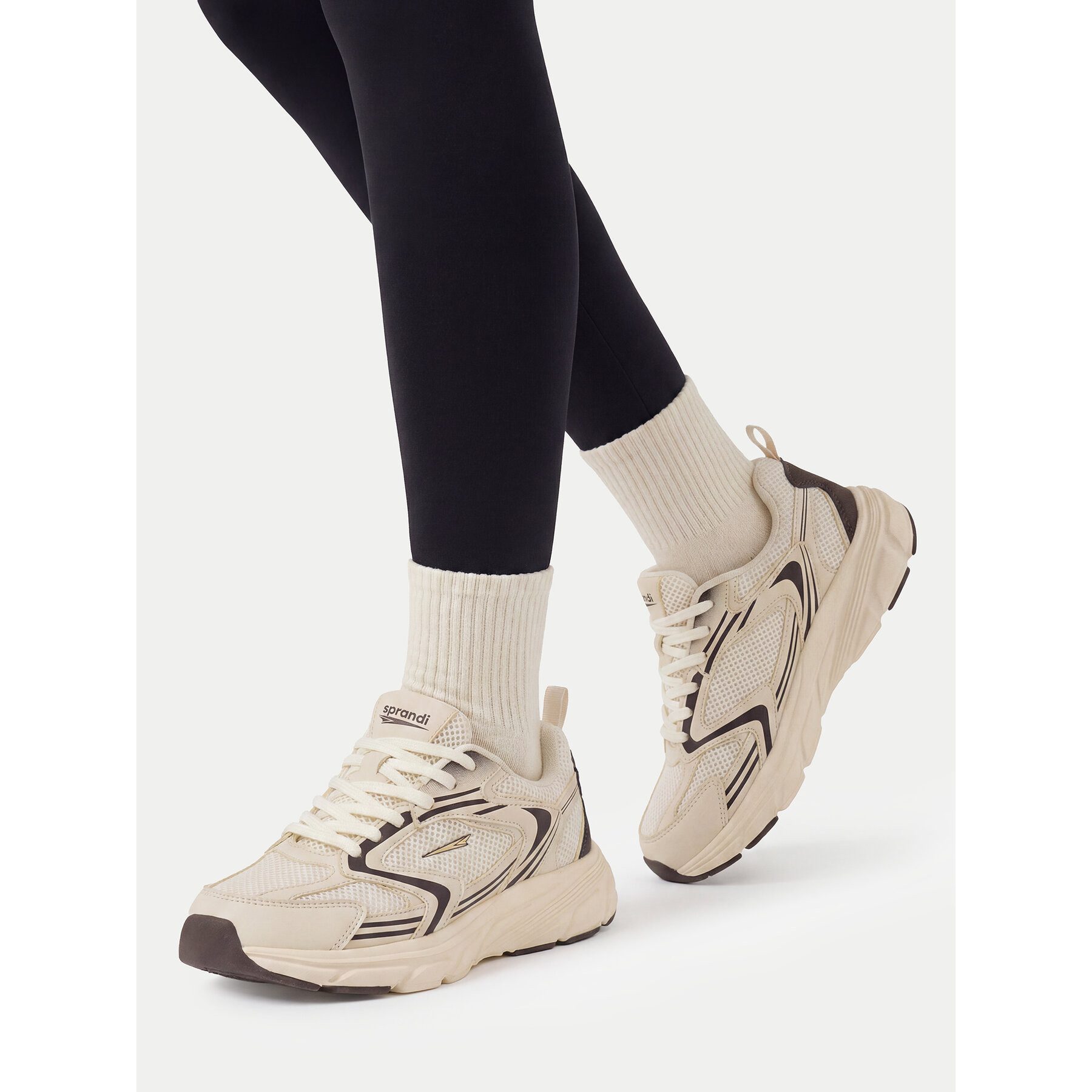 sprandi Sprandi Damen Turnschuhe 5907964178743 Beige, Braun Walkingschuh