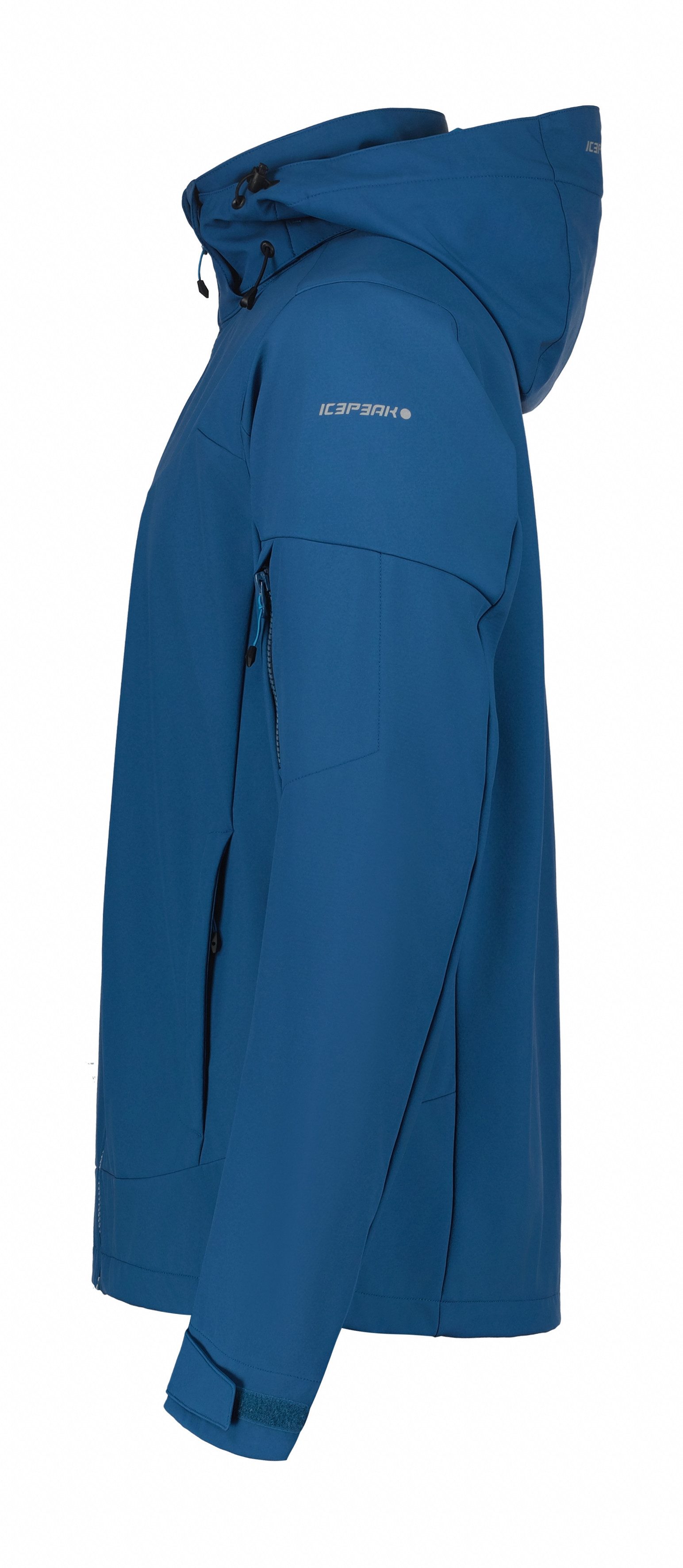 Icepeak Softshelljacke H SOFTSHELLJACKE BARMSTEDT für vielseitige Outdoor-Aktivitäten, mit Stehkragen und Kapuze