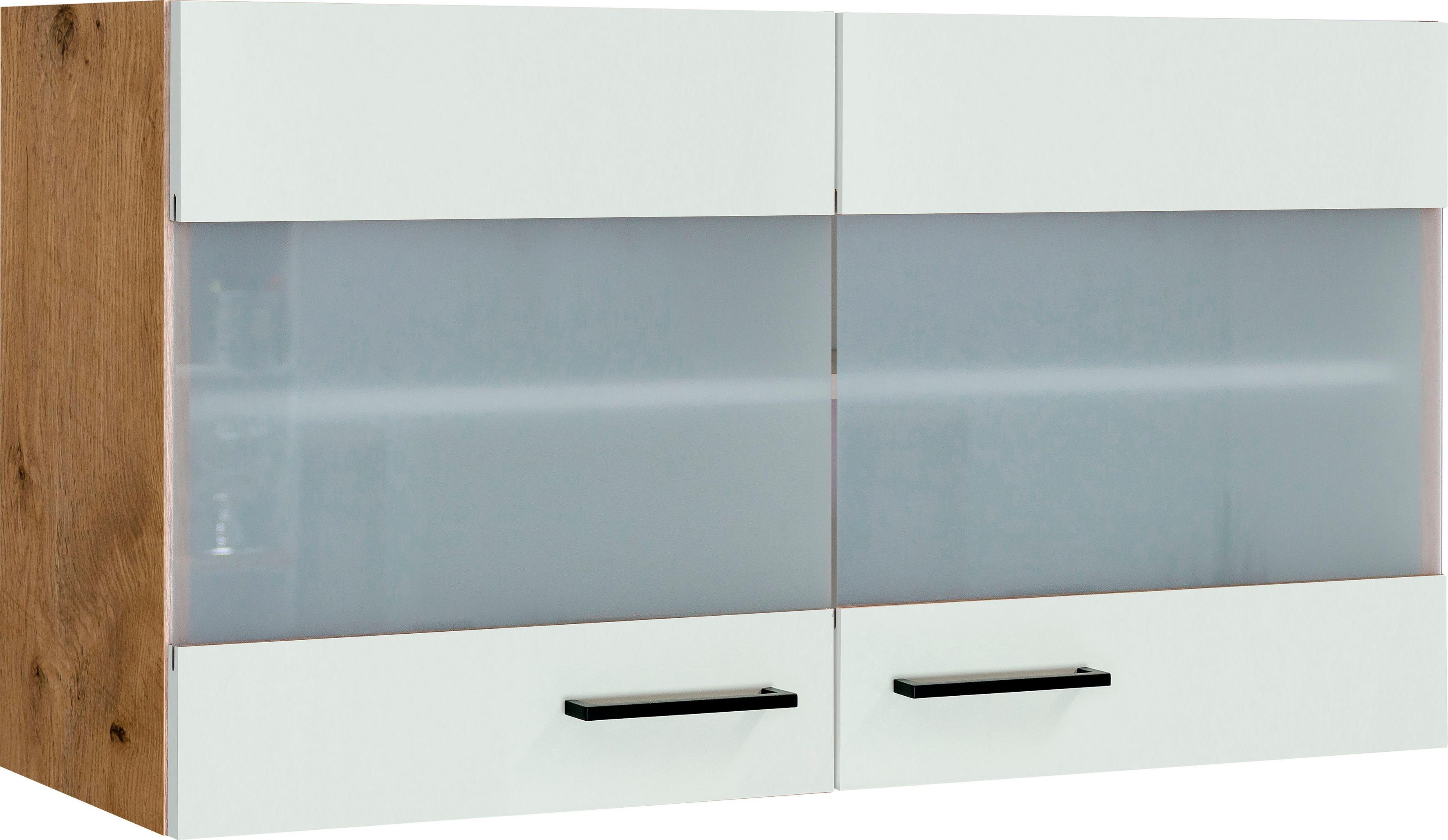 Flex-Well Glashängeschrank Vintea (B x H x T) 100 x 54,8 x 32 cm, mit Stollenglastüren