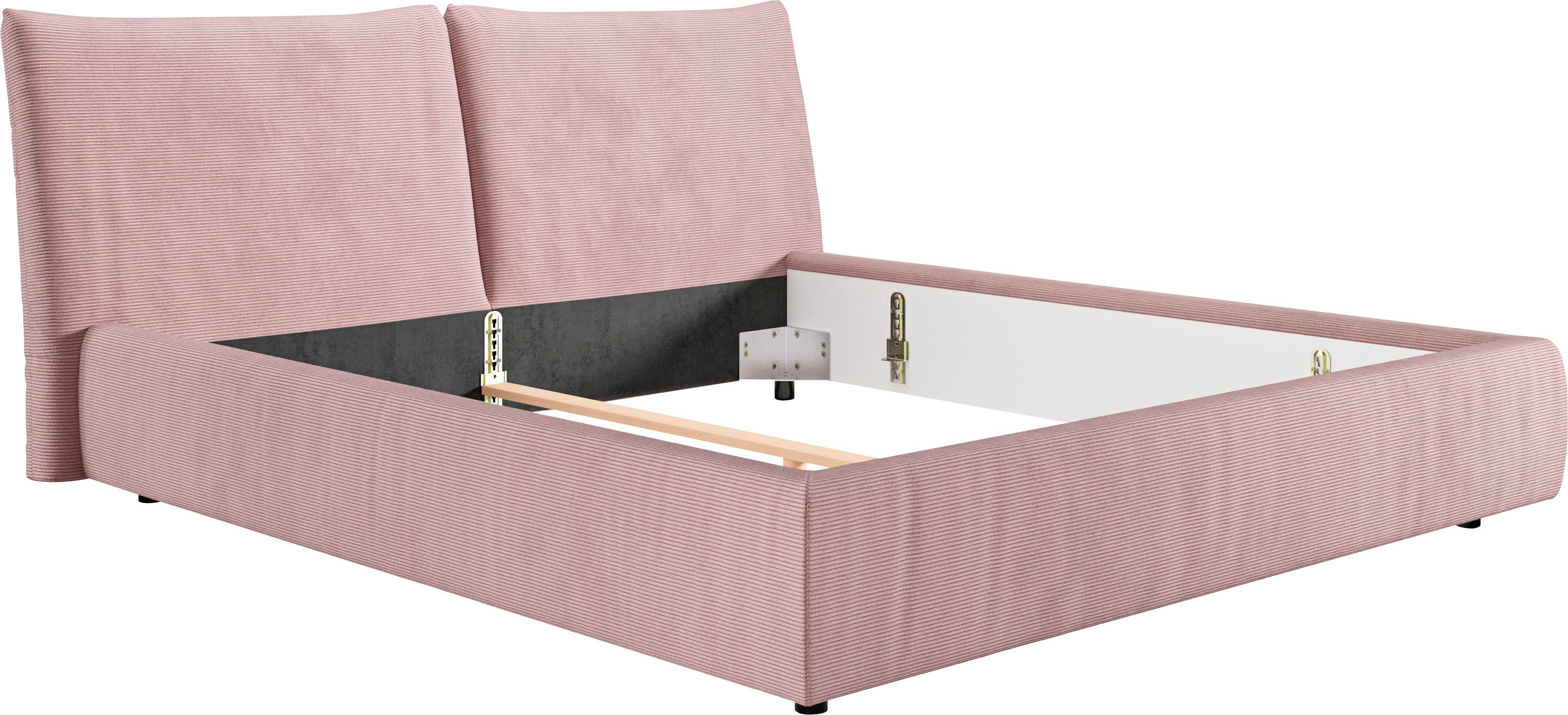 PLACES OF STYLE Polsterbett "Priora in 4 Breiten bis 200cm" auch in NaturLE günstig online kaufen