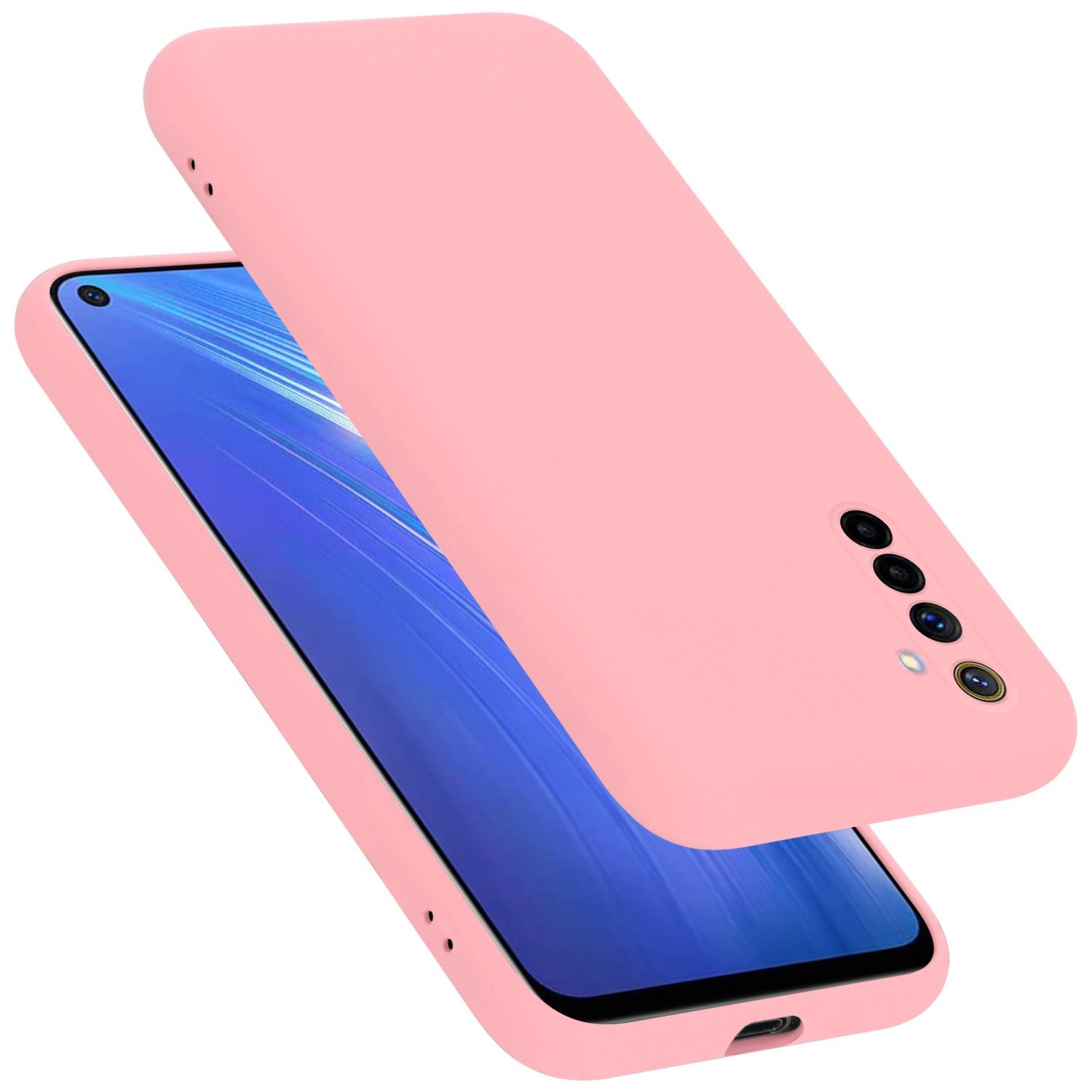 Cadorabo Handyhülle für Realme 6 4G / 6s Hülle Realme 6 4G / 6s, Flexible Hülle TPU Silikon Schutzhülle Back Cover Case