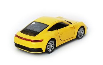 Welly Modellauto PORSCHE 911 Carrera 4S Sportwagen aus Metall Modell Auto 85 (Gelb), Modellauto Spielzeugauto Kinder Geschenk