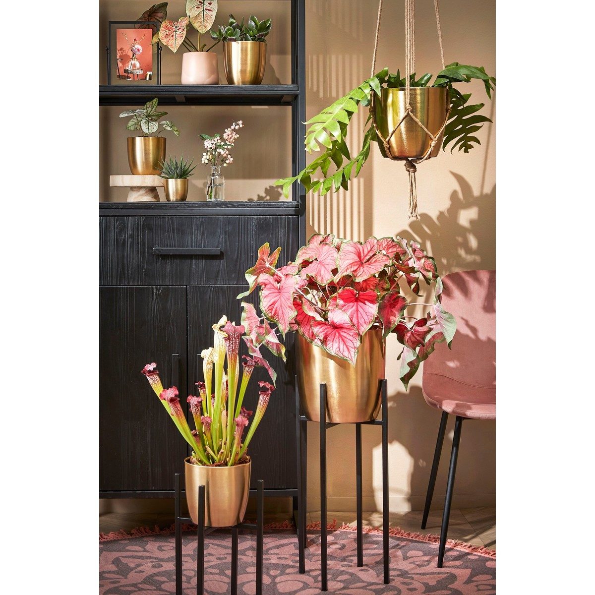 Mica Decorations Blumentopf Mica Decorations Alano Topf gold - h21xd22cm – Bild 3 von 4