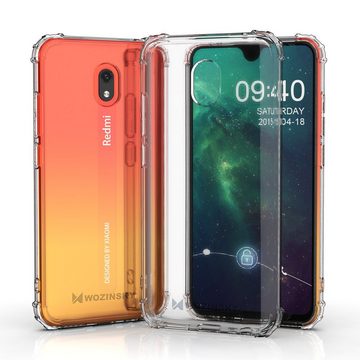 cofi1453 Bumper cofi1453® Panzerhülle Bumper Roar Armor SchutzHülle kompatibel mit Xiaomi Redmi 8 Silikon Hülle Zubehör Tasche Panzerschale Panzer in Transparent