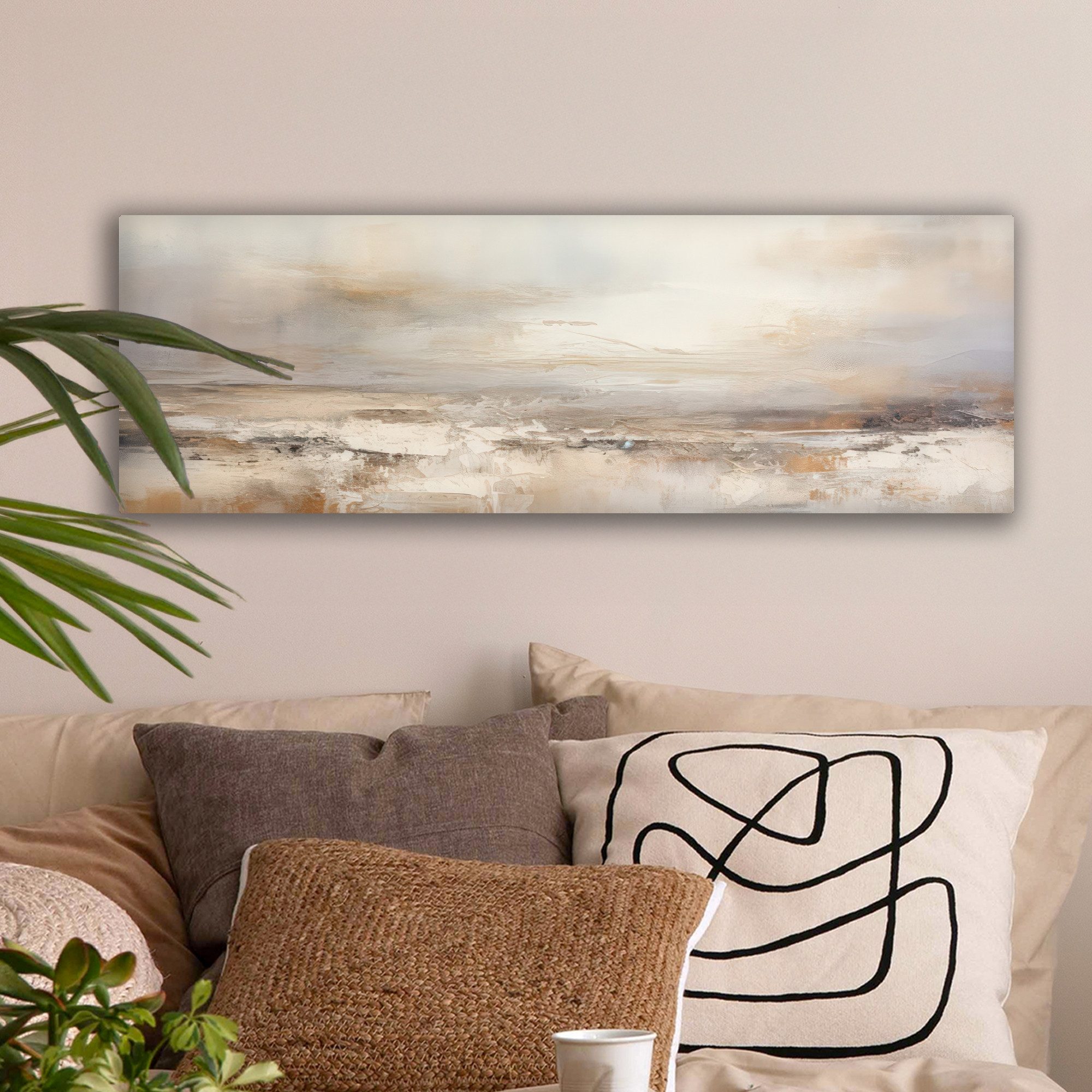 OneMillionCanvasses® Leinwandbild Panorama Kunst - Industriell - Grau - Bra günstig online kaufen