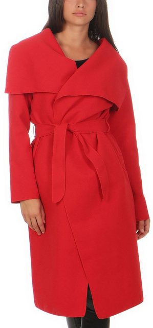 malito more than fashion Langmantel 3040 langer Mantel im Wasserfall-Schnit günstig online kaufen