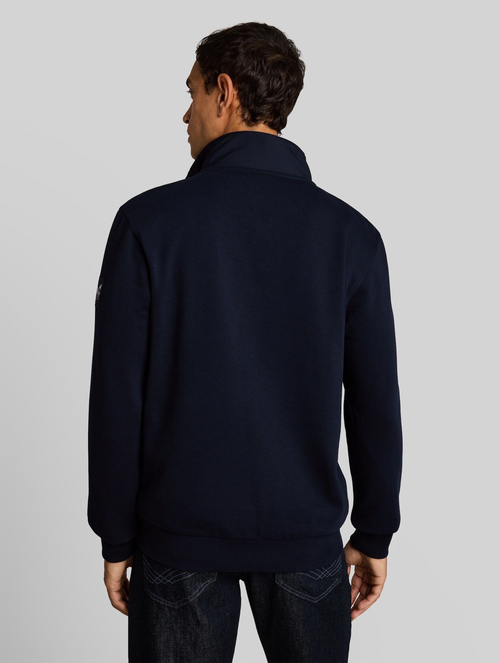 TOM TAILOR Sweatshirt Strick & Sweatshirts Troyer Sweatshirt mit Badge