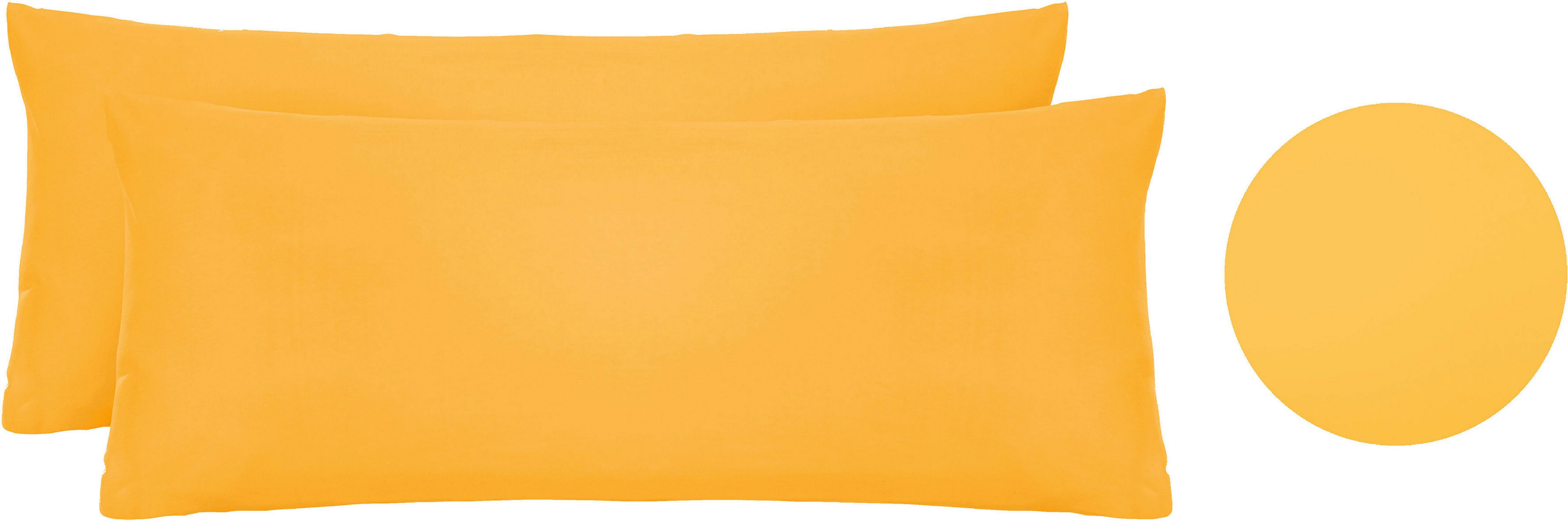 Biberna Kissenbezug Michi Feinjersey mit Reißverschluss, (2 Stück), verschiedene Größen, Feinjersey Kissenhülle aus 100% Baumwolle