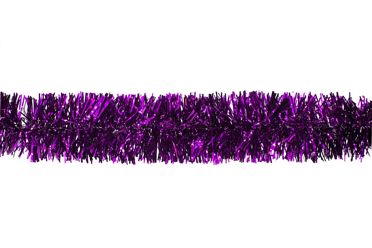 Creativery Girlanden, Weihnachtsgirlande Lametta 5cm, 3 Meter lila / violett