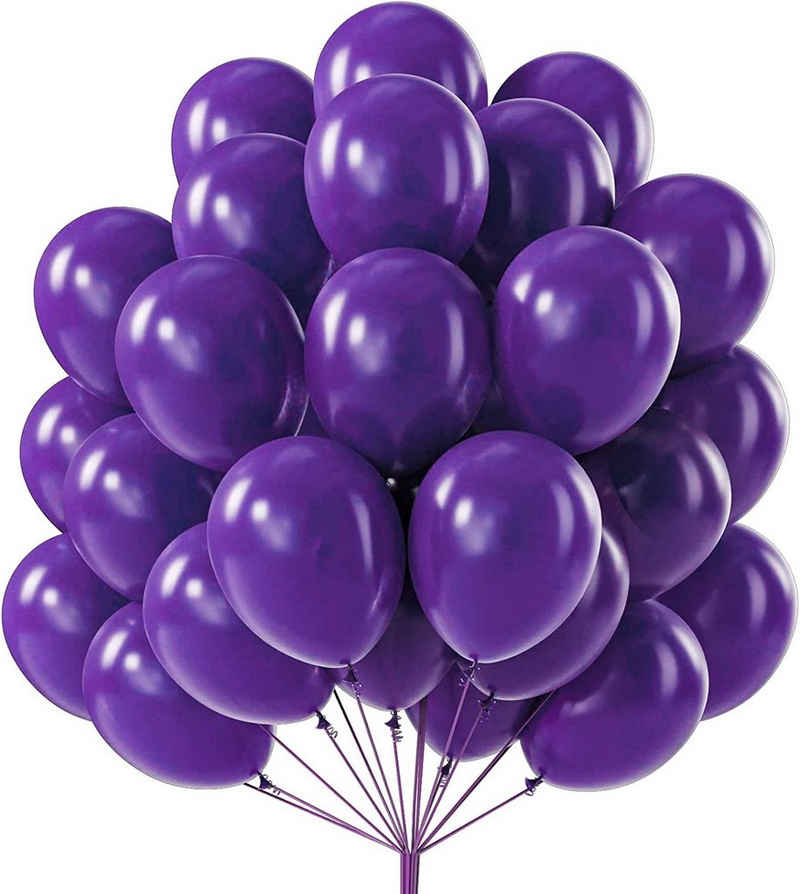 Matissa & Dad Luftballon 100er Pack Latex Luftballons für allgemeine Partydekoration 30cm