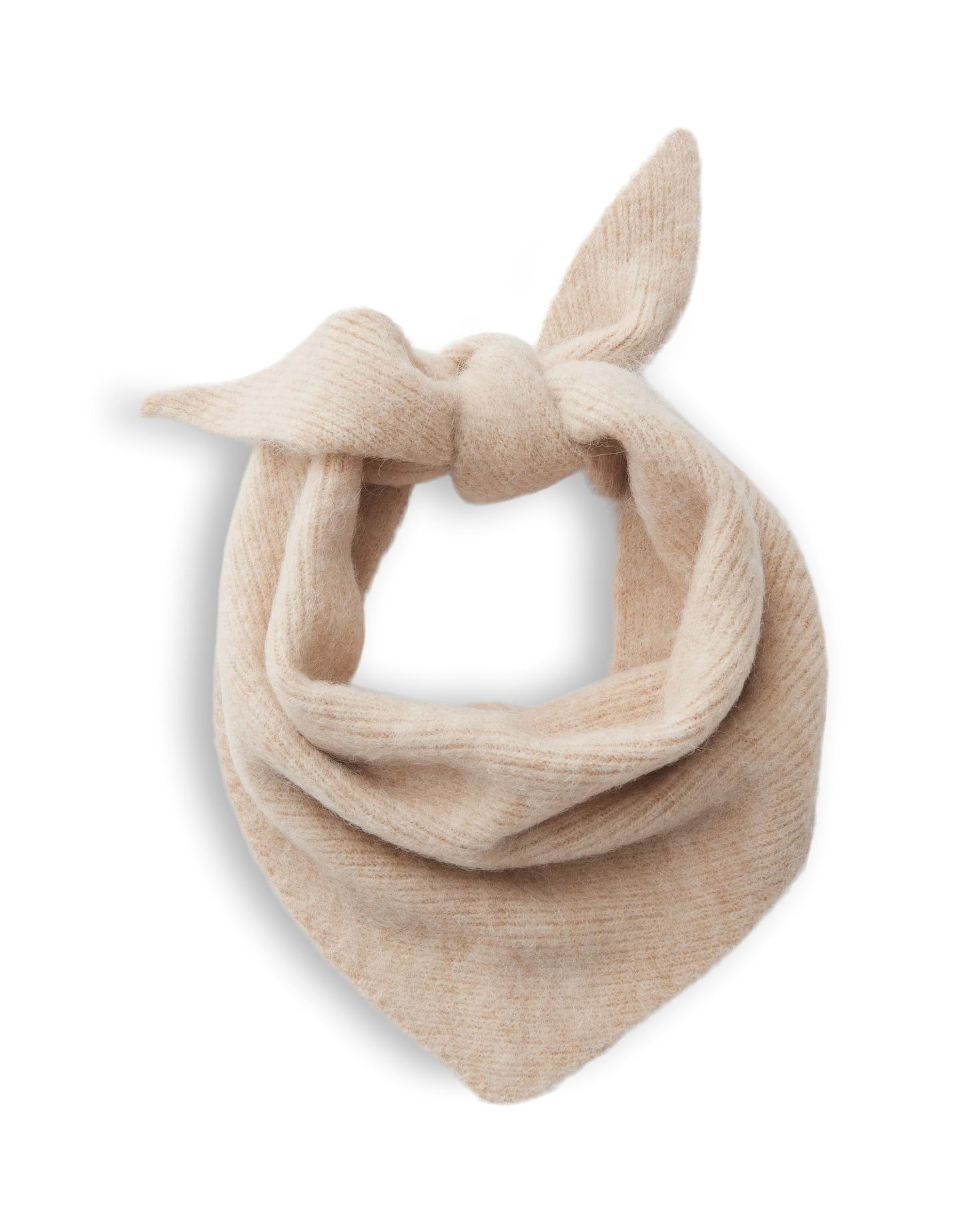 OPUS Strickschal Amaribel scarf aus weichem Strick, Dreiecksform mit feiner Rippung und besonders flauschigem Griff