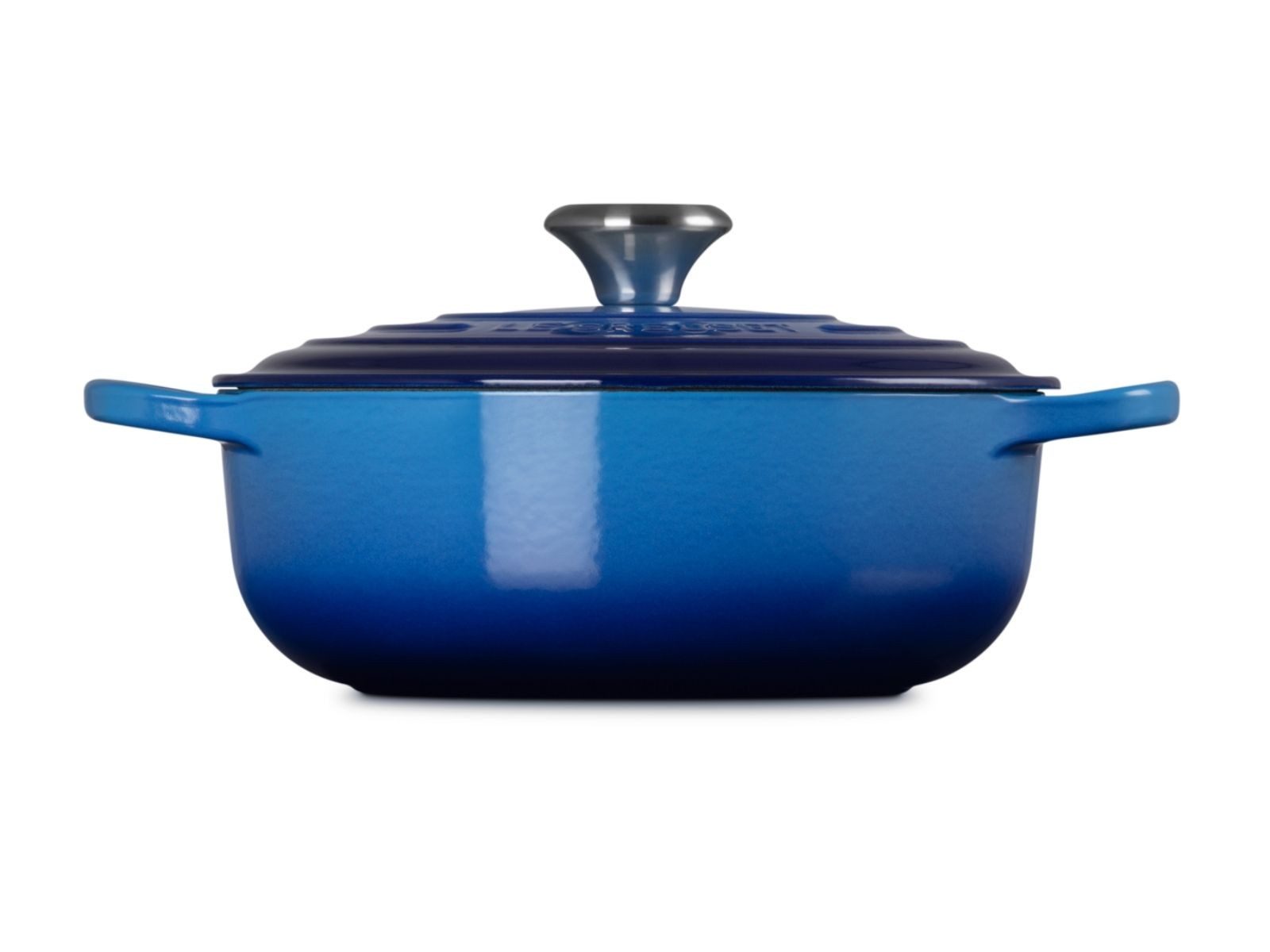 LE CREUSET Bräter Sauteuse Signature rund azure 24cm, Emailliertes Gusseisen