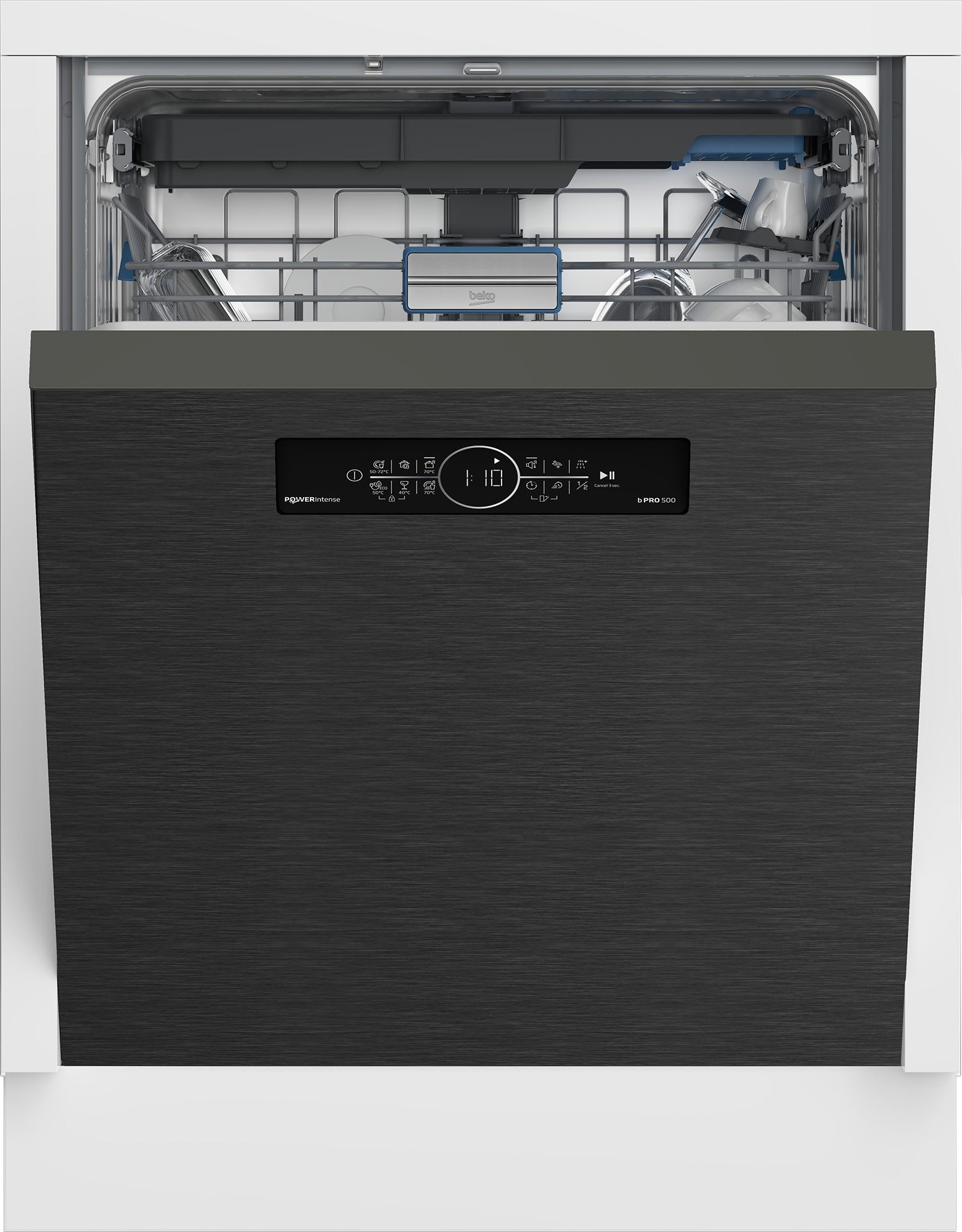 BEKO Unterbaugeschirrspüler BDDN36541DDP, 8,9 l, 15 Maßgedecke, Doppelt gut organisiert – inklusive Besteckschublade und Besteckkorb – Bild 3 von 5