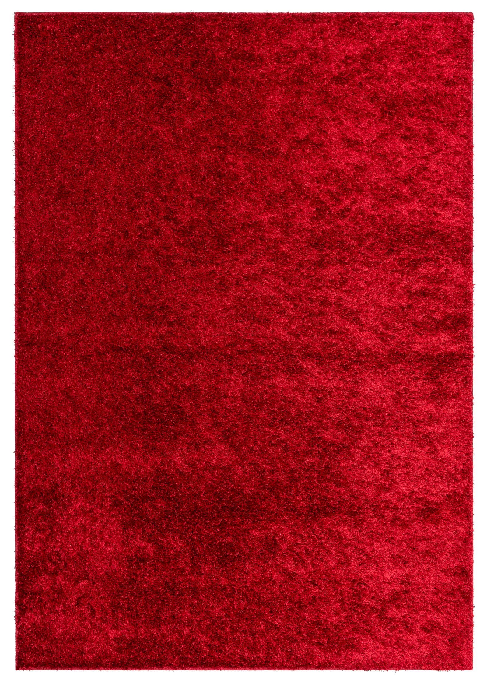 Hochflor-Teppich Opal, Happy Rugs, rechteckig, Höhe: 22 mm, weich & kuschelig rot