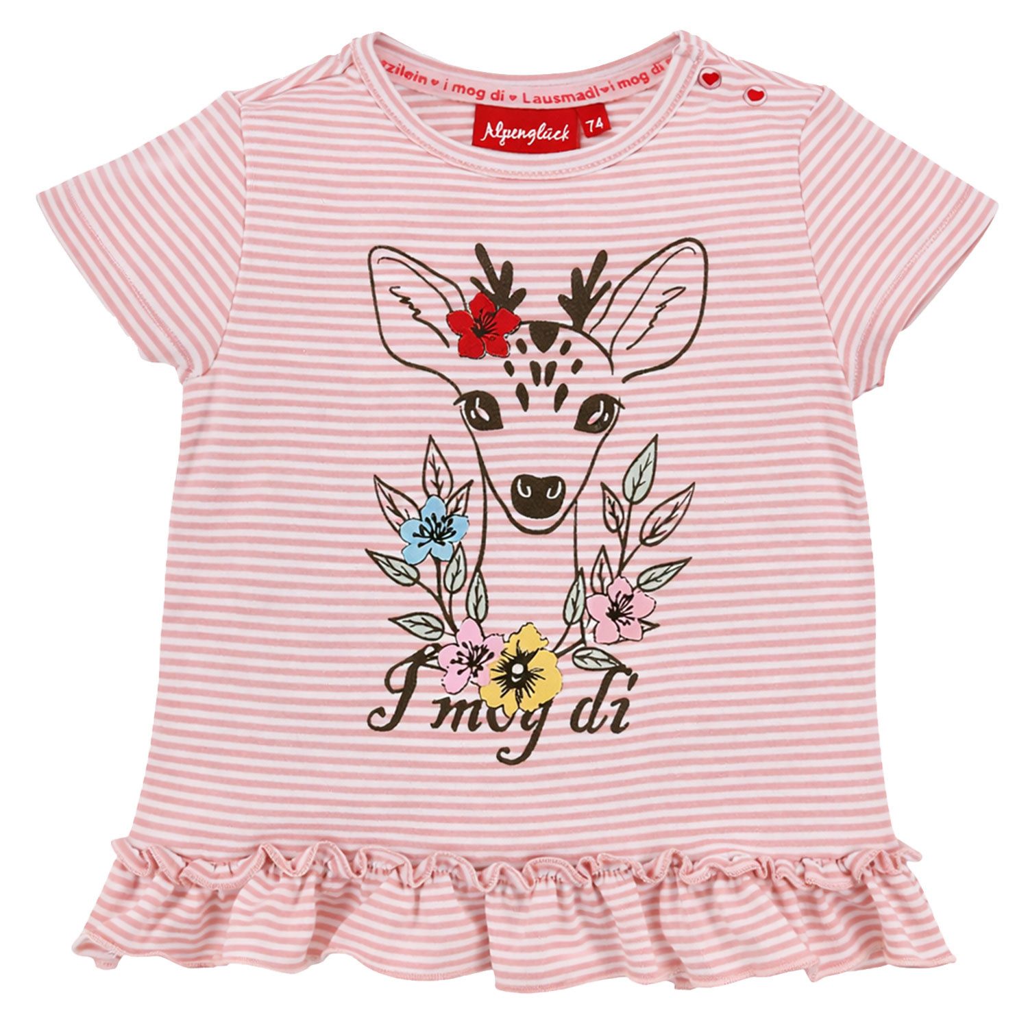 BONDI T-Shirt BONDI Baby Mädchen T-Shirt 'Rehkitz - I mog di' 86