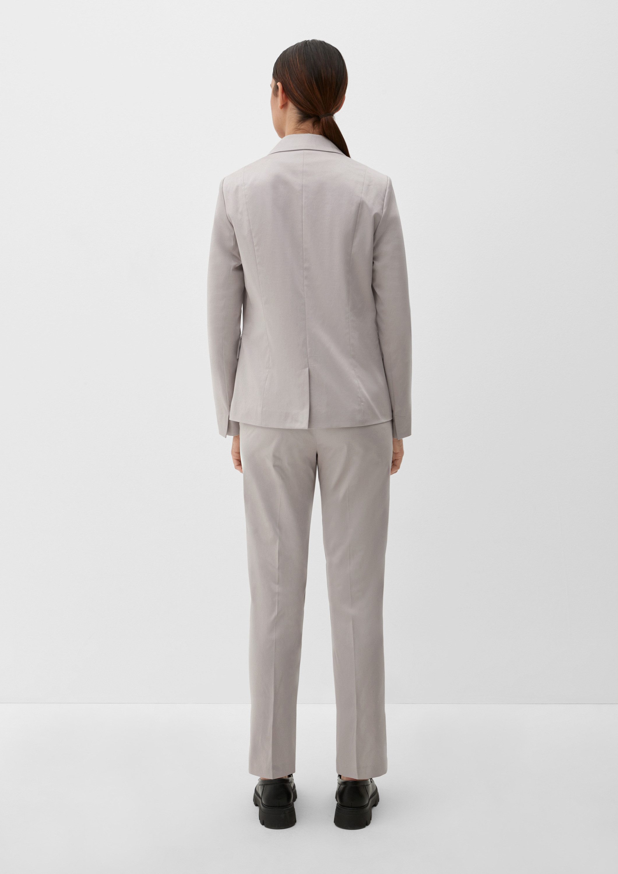 s.Oliver Jackenblazer Indoor-Blazer Blazer aus Baumwollstretch