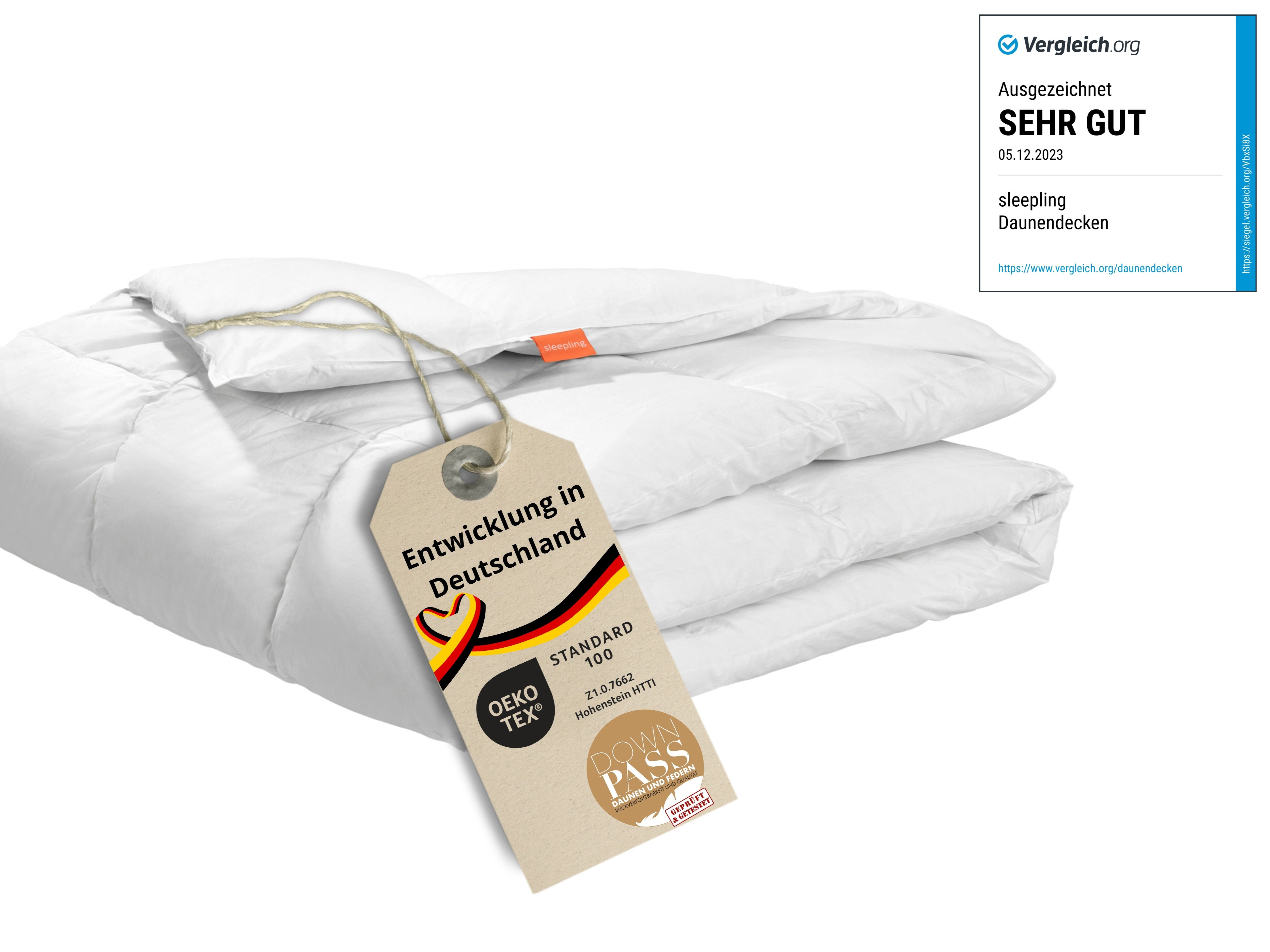 sleepling Daunenbettdecke Komfort, 135 x 200 cm, 155 x 220 cm, weitere Größ günstig online kaufen