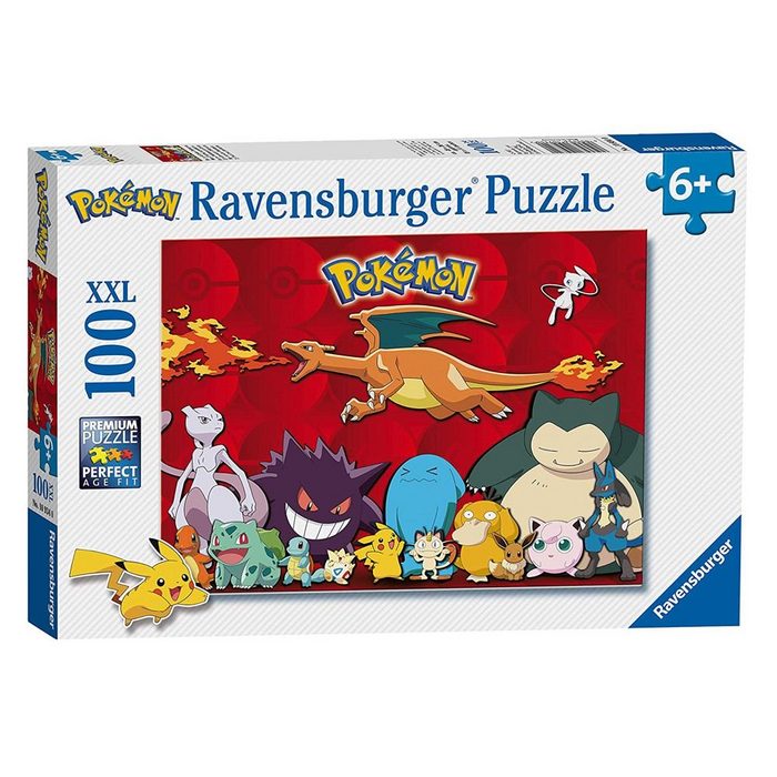 POKÉMON Puzzle Puzzle XXL 100 Teile Pokemon Ravensburger Pikachu Relaxo Evoli 100 Puzzleteile