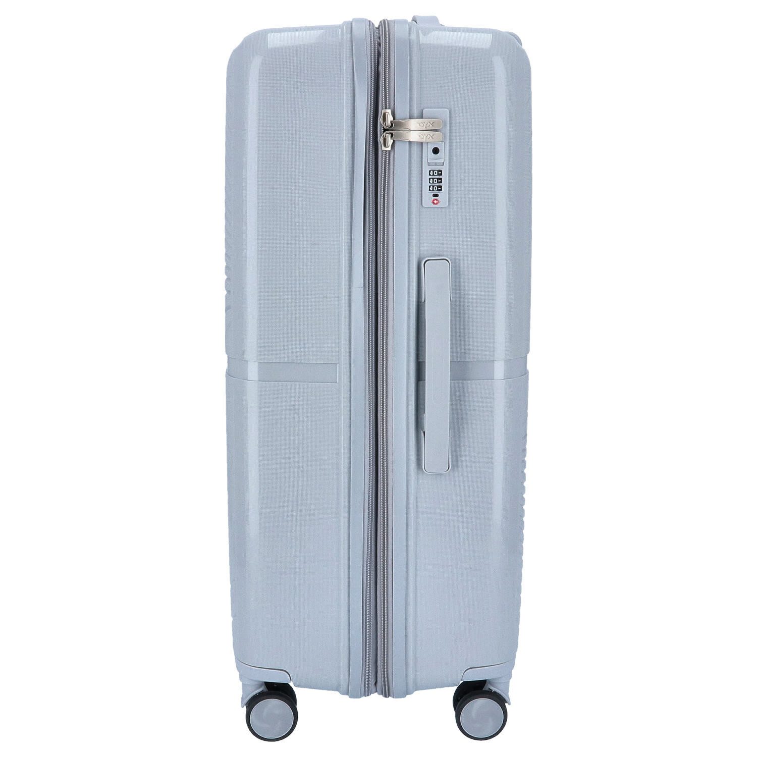 DYX Koffer DYX 4 Rollen Trolley L 76 cm Paris hellgrau, 4 Rollen Rollen