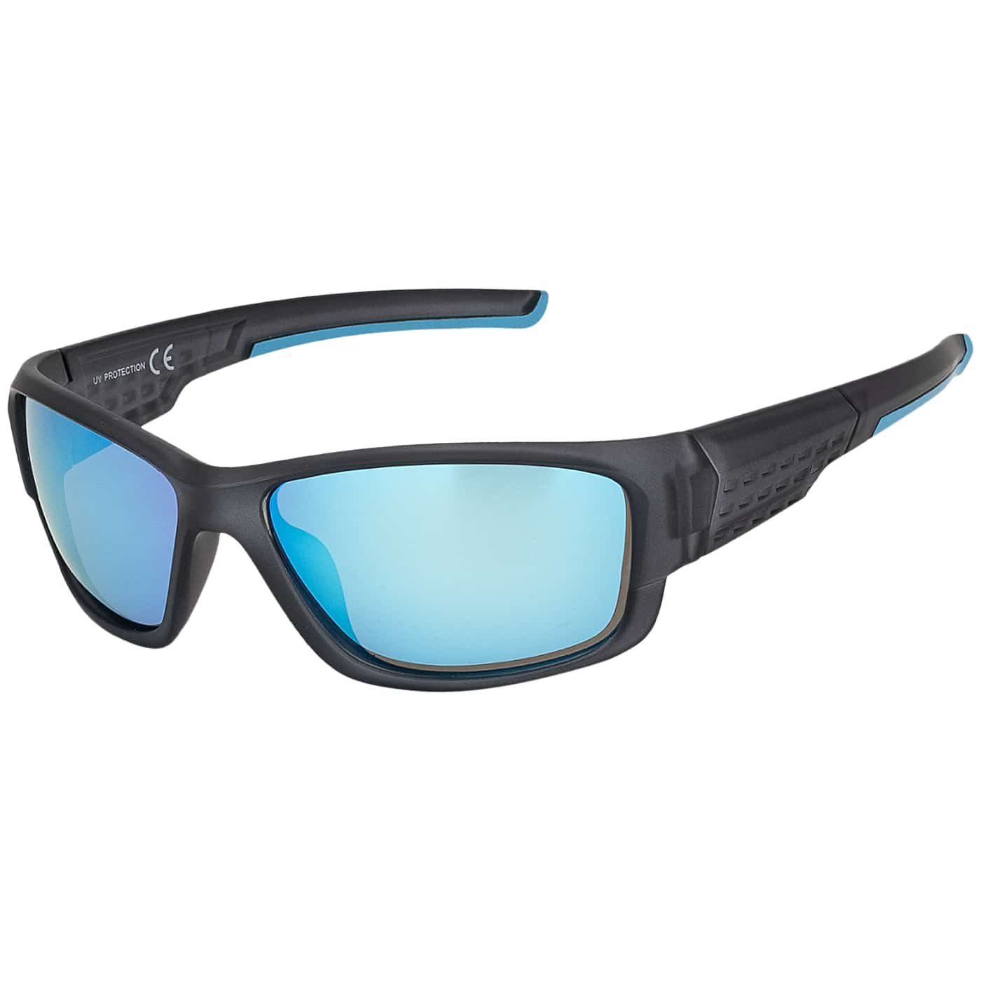 BEZLIT Eyewear Sonnenbrille Unisex Sportliche Designer Sonnenbrille (1-St) mit roten grünen, blauen und schwarzen Linsen