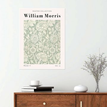 Posterlounge Poster William Morris, Rose II No. 11, Schlafzimmer Modern Malerei