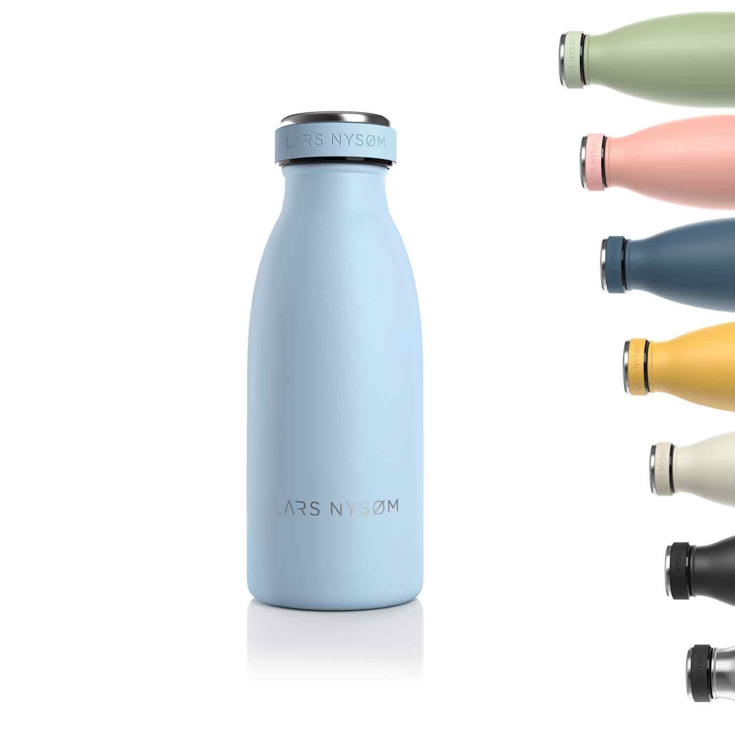 LARS NYSØM Isolierflasche Ren, BPA-Freie Thermosflasche 350ml 500ml 750ml 1l 1,5l Baby Blue