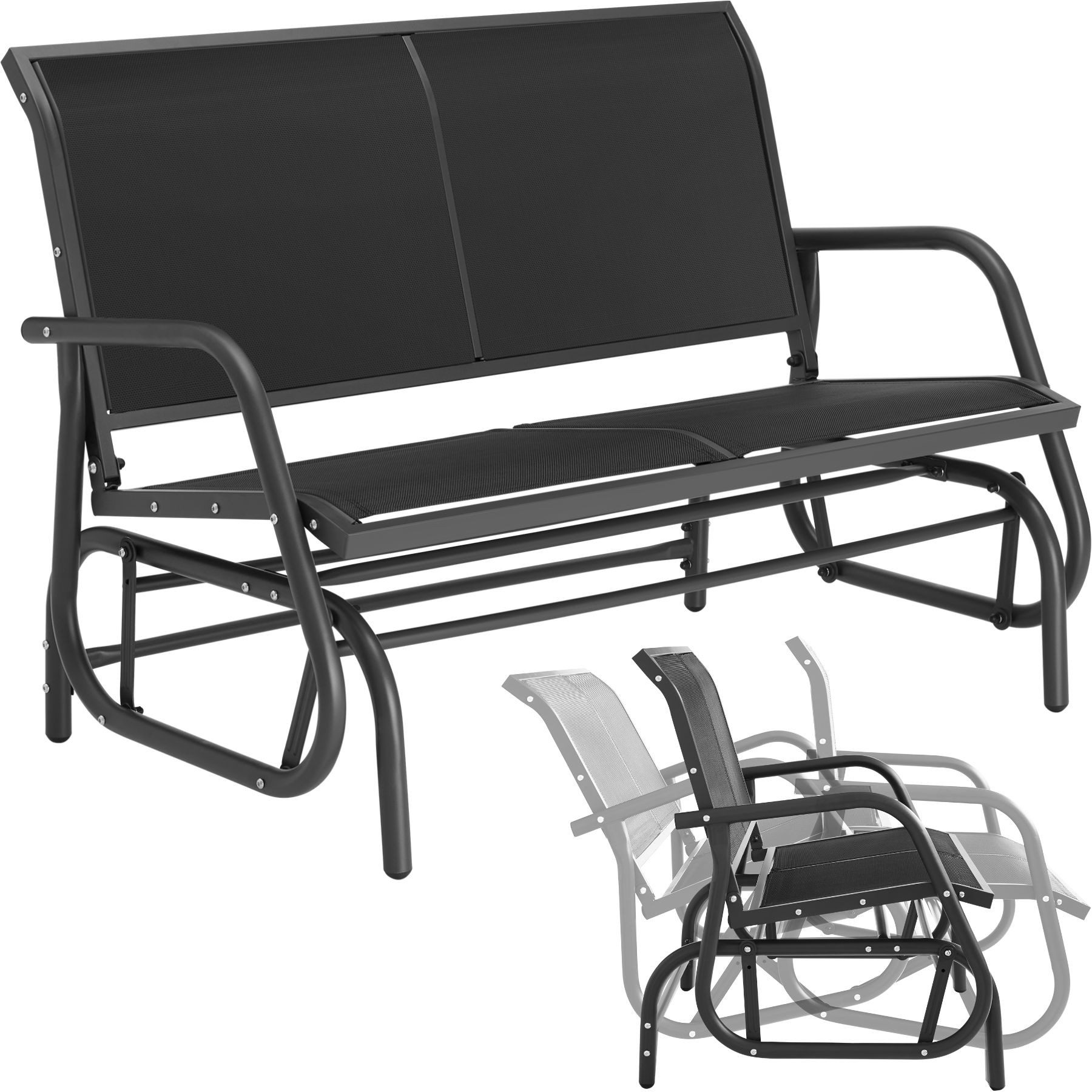 tectake Gartenbank Schaukelbank, 2-Sitzer günstig online kaufen