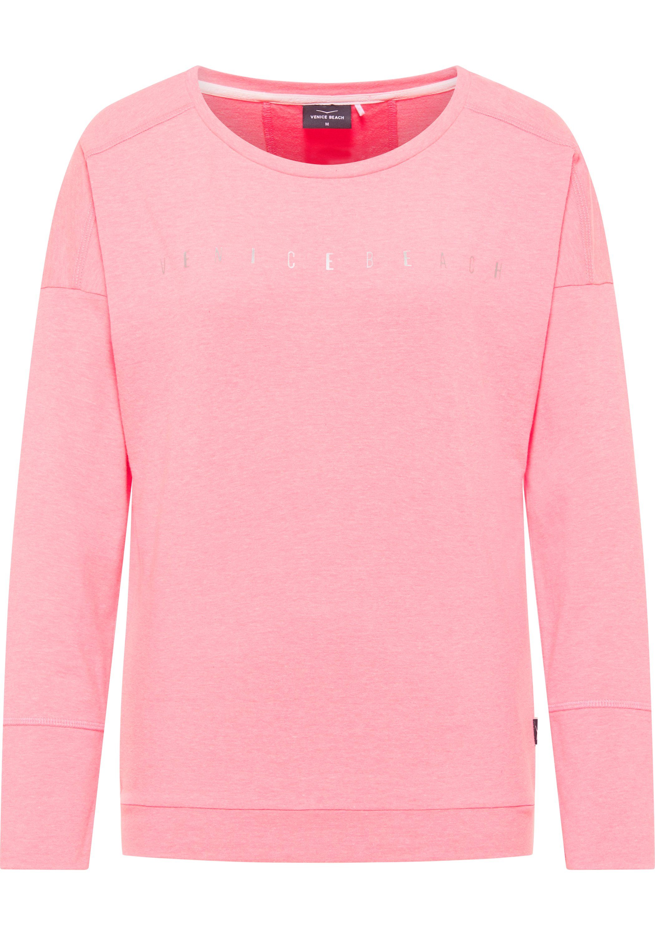 Beach Rundhalsshirt hot Sweatshirt pink VB LUEMI (1-tlg) Venice