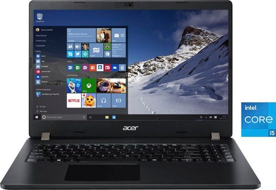 Acer TMP215-53-53NM Notebook (39,62 cm/15,6 Zoll, Intel Core i5 1135G7, Iris Xe Graphics, 256 GB SSD, Kostenloses Upgrade auf Windows 11, sobald verfügbar)