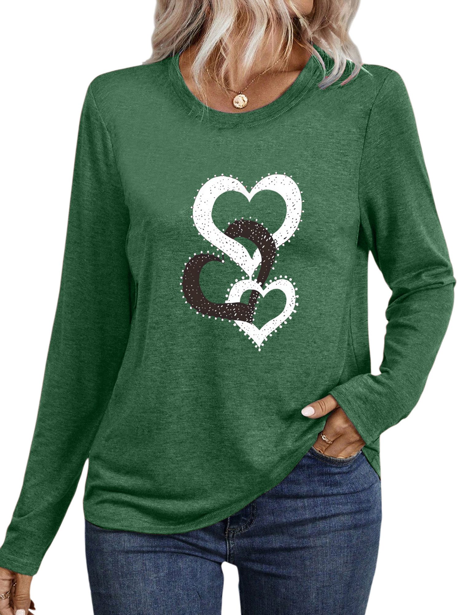 PYLIKE Longsleeve Damen Rundhalsausschnitt Longsleeve mit günstig online kaufen