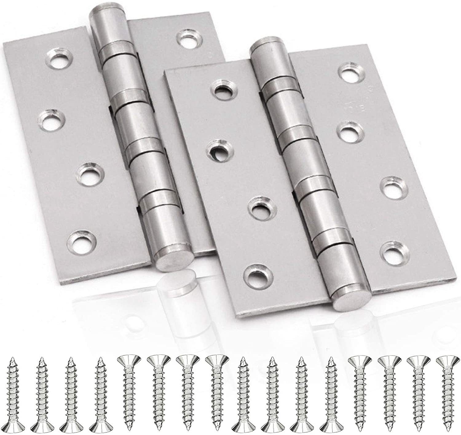 COOL-i ® 2x Montagezubehör, 100mm(4*3*3) Edelstahlscharniere