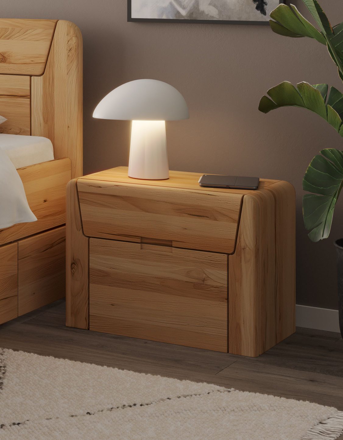 Home affaire Nachtkonsole Vouillé, wahlweise in Kernbuche oder Wildeiche günstig online kaufen