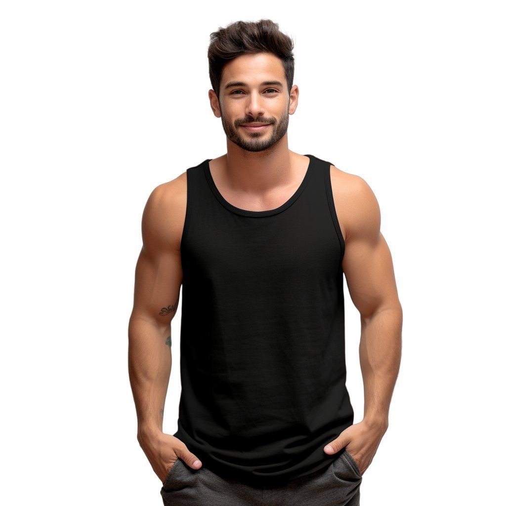 Unterhemd Unterhemd 4er Pack Premium Tanktop, Atmungsaktiv & 100% Baumwolle