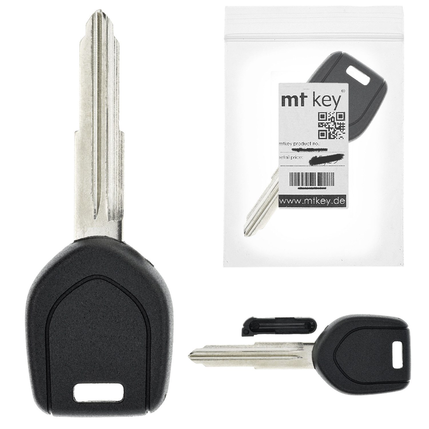 mt-key Schlüsseltasche MT KEY Auto Ersatz Schlüssel MIT8, für MITSUBISHI CHALLENGER; DIAMANTE; ECLIPSE D30; ECLIPSE D50; ECL...