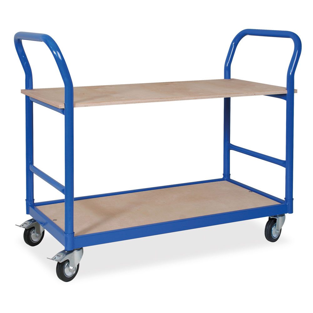 BRB-Lagertechnik Tischwagen Tischwagen mit 4 Lenkrollen, LxBxH 1130x500x890 mm, Perfekt als zuverlässiger und flexibler Transportwagen!