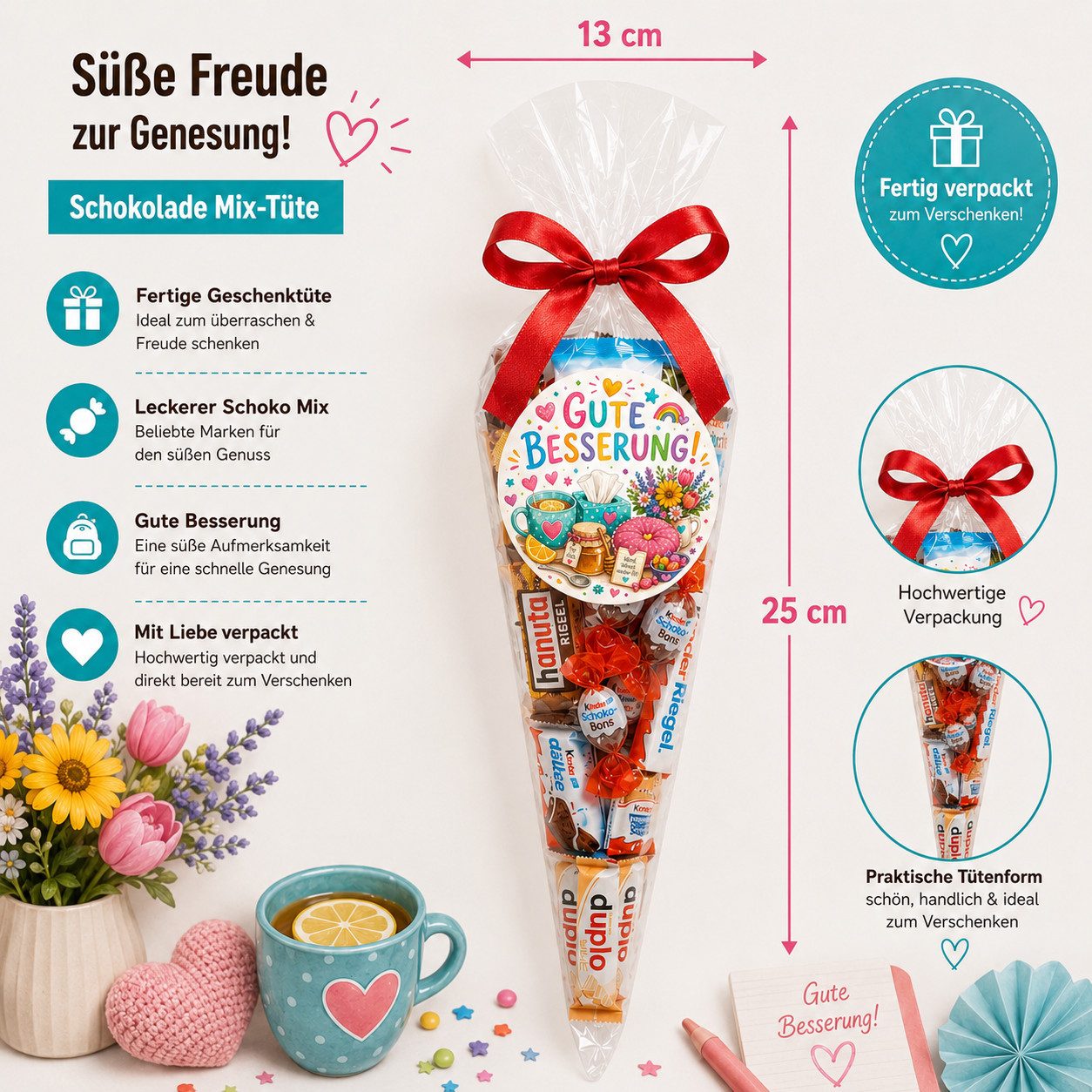 Candy & Bar Lebensmittel-Geschenkset Schokolade Mix Tüte – Fertiges Geschenk für viele Anlässe
