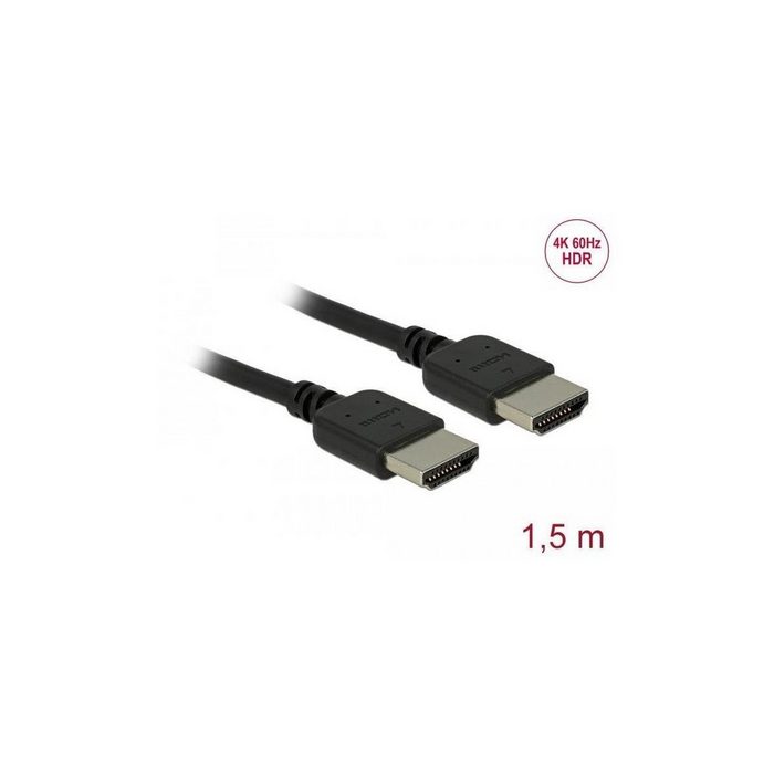 Delock Premium HDMI Kabel 4K 60 Hz 1 5 m Computer-Kabel