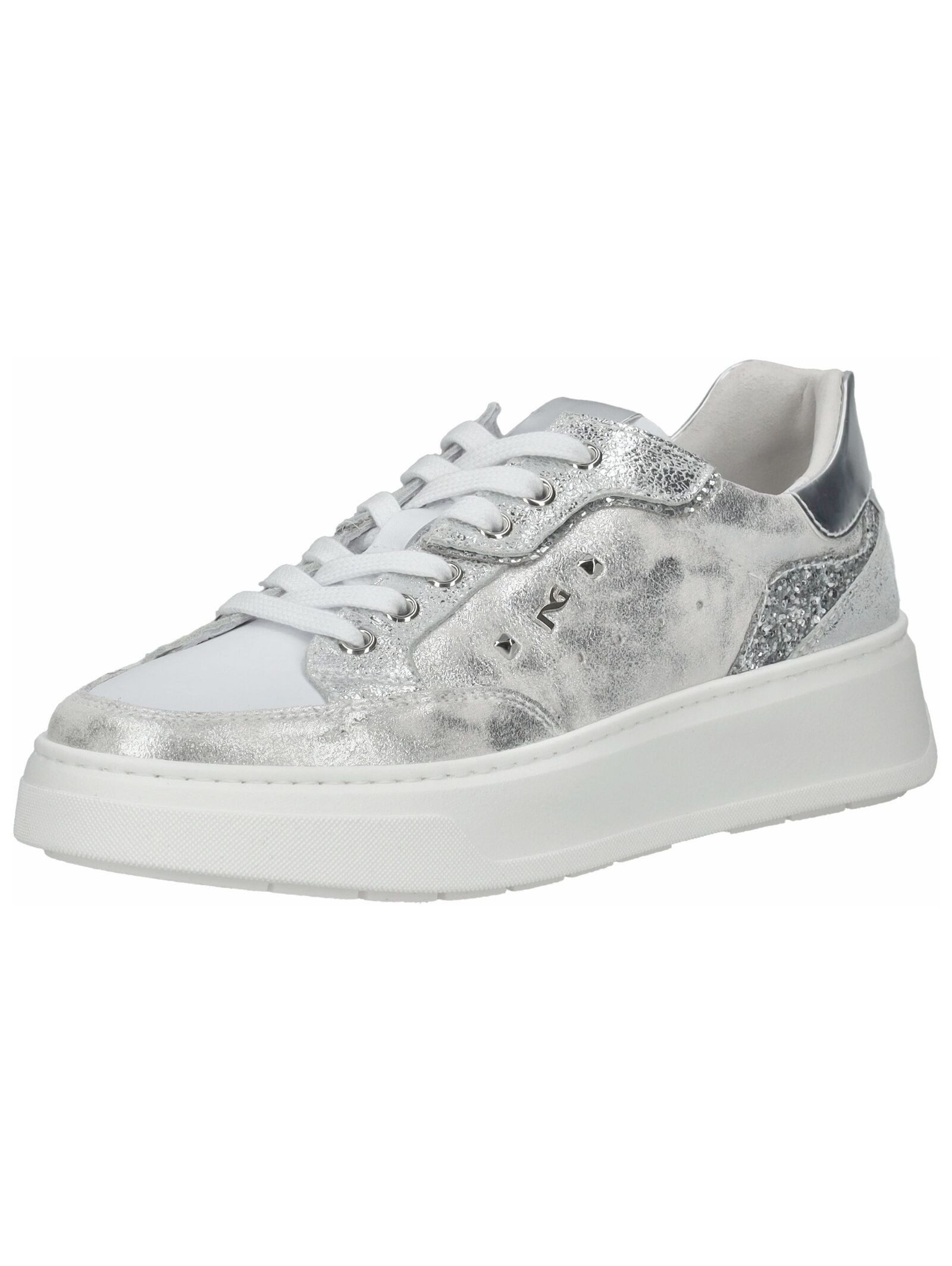 Sneaker Leder/Textil Plateausneaker