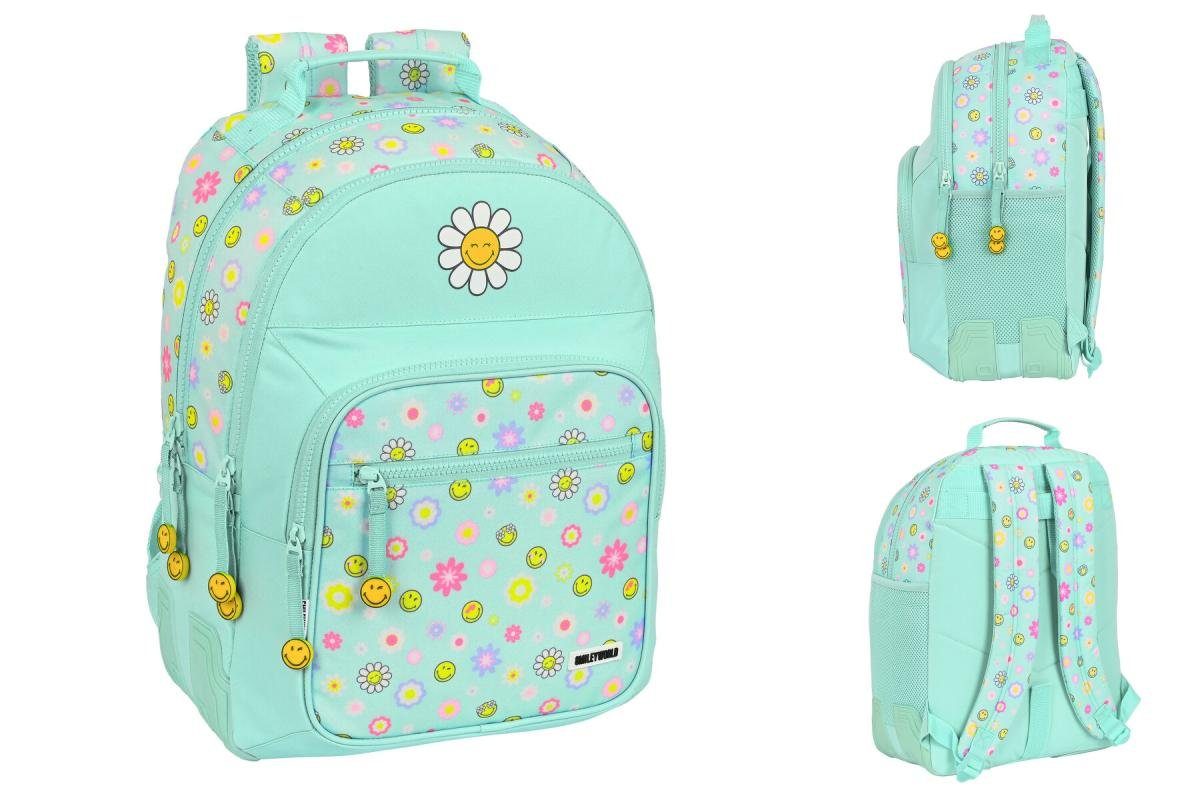Smiley Rucksack Smiley Kinder Rucksack Summer fun türkis 32 x 42 x 15