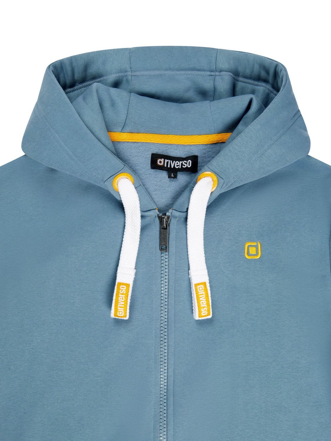 riverso Kapuzensweatjacke Herren Sweatjacke RIVNoah Regular Fit Hoodie mit Kängurutasche – Bild 5 von 5