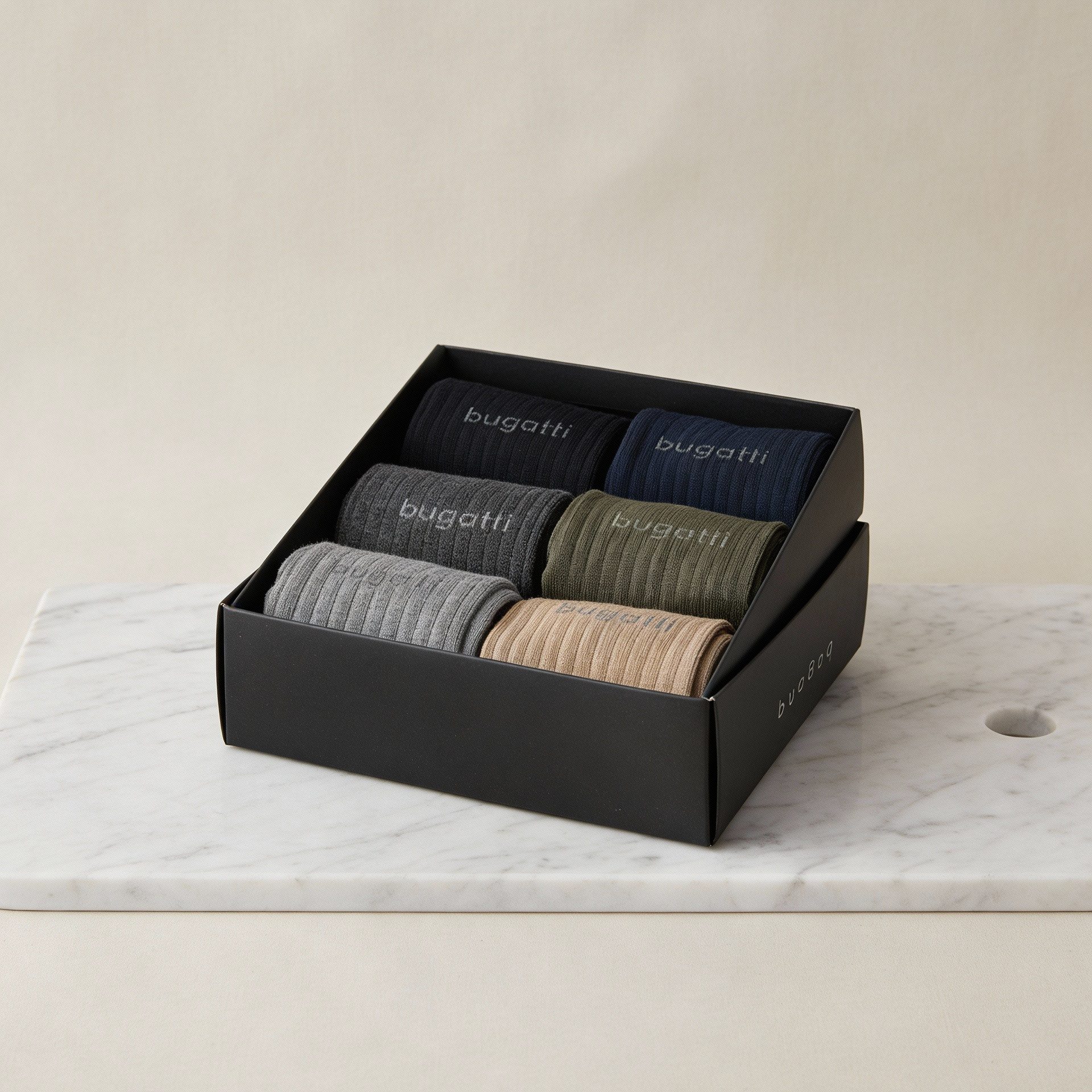 bugatti Socken bugatti Herren Socken Geschenkbox 6er Pack Elegant Business dunkel bugatti Herren Socken Geschenkbox 6er Pack Elegant Business dunkel
