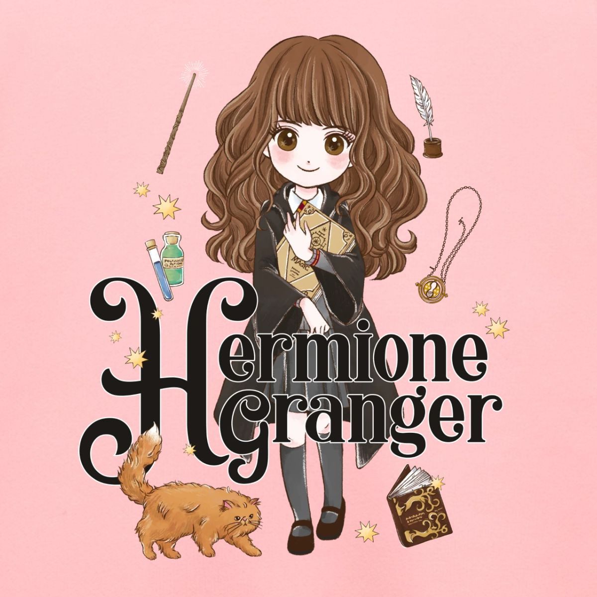 Spreadshirt Sweatshirt Harry Potter Hermine Granger Chibi Kinder Premium Pullover (1-tlg)
