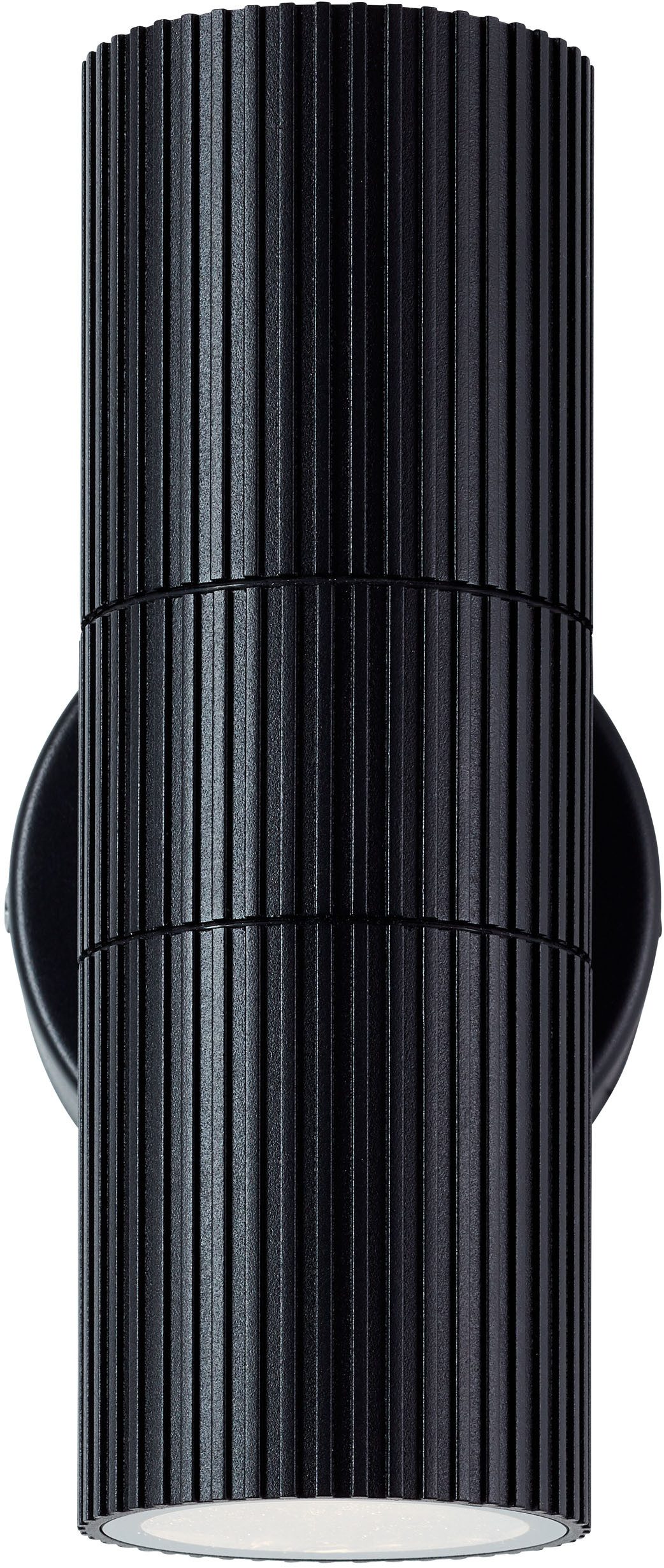OTTO home Außen-Wandleuchte Kallina - Außenleuchte in schwarz, ohne Leuchtmittel, Up- & Down Light, GU10, IP44, Aluminium/Glas, Außenlampe, Wandlampe – Bild 4 von 5