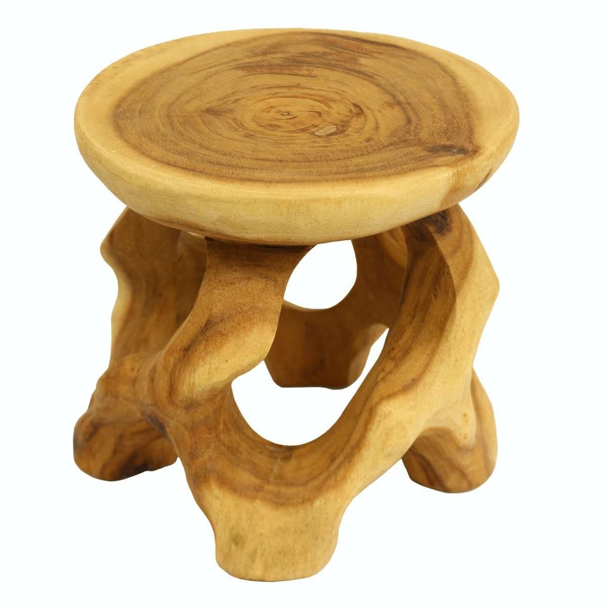 Oriental Galerie Blumenhocker Rundhocker Teakholz Natur günstig online kaufen