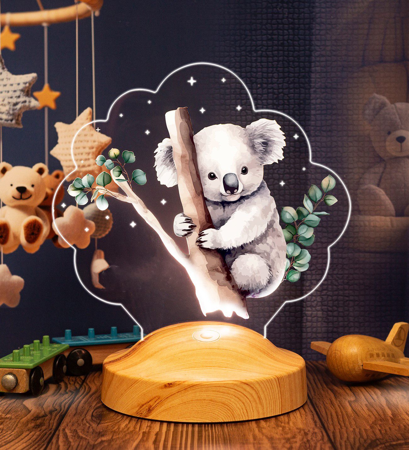 Geschenkelampe LED Nachttischlampe Koala 3D Nachtlicht günstig online kaufen