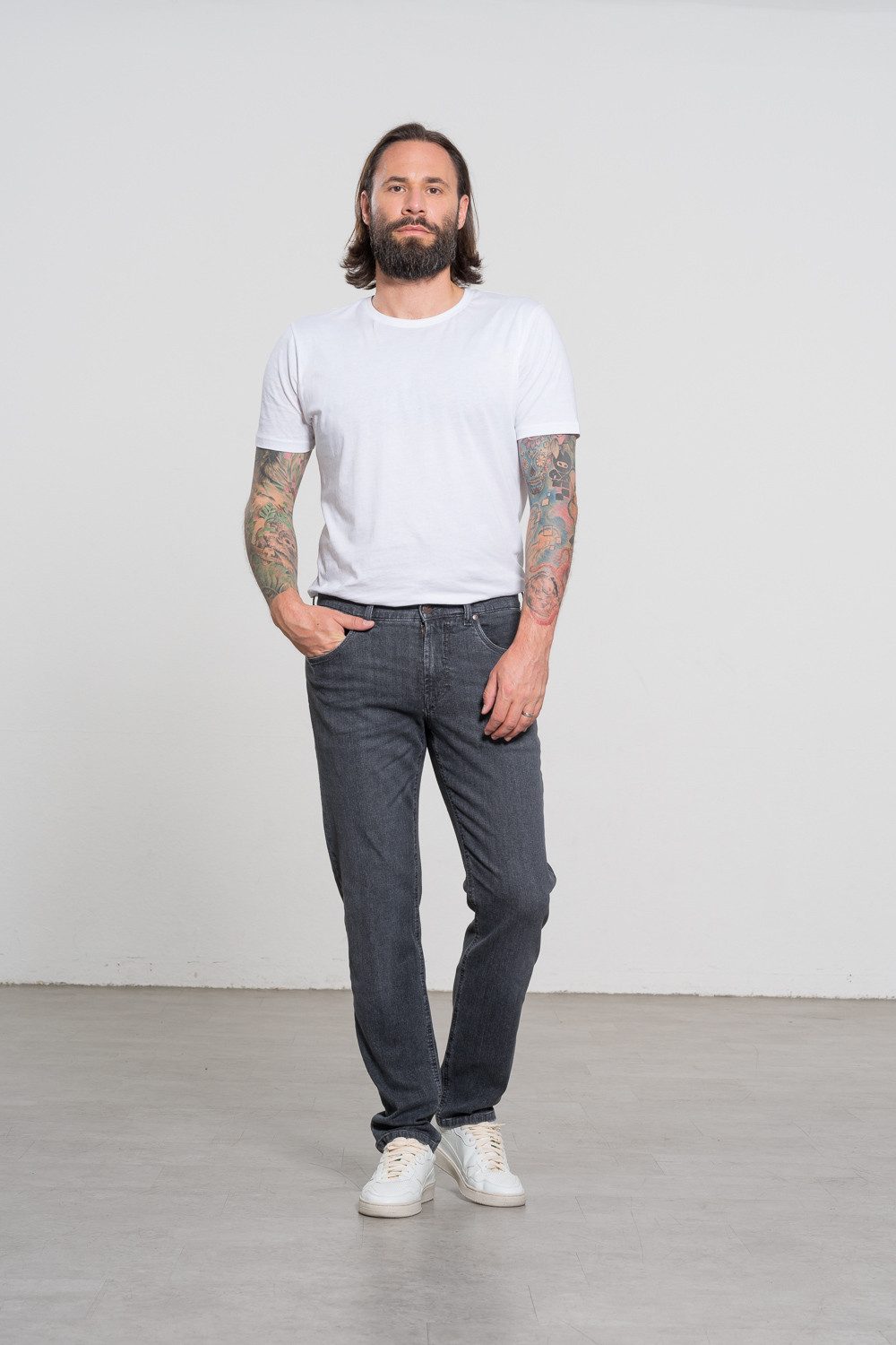 Feuervogl 5-Pocket-Jeans fv-Fi:nn, Medium Waist, Slim Fit, Herrenjeans 5-Pocket-Style